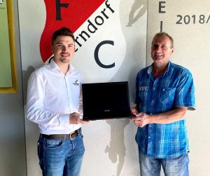 Technik-Spende an den FC Oberndorf Necotek IT-Systemhaus